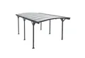 Juskys Einzelcarport Unterstand mit gebogenem Dach 5 x 3 m, BxT: 302x505 cm, 226 cm Einfahrtshöhe, Bogendach mit UV Schutz, hohe Wind und Schneelast