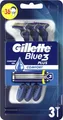 GILLETTE Blue 3 Disposable Razors Comfort 3's 0.05601kg