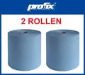 2 Rollen a 500 Blatt Putztuch PROFIX Durex Plus L 380 x B 360 mm blau 3-lagig