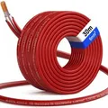 hb-digital Solarkabel 6 mm² H1Z2Z2-K TÜV zertifiziertes Photovoltaik Kabel für PV Anlagen 30m rot