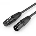 Audio-verlängerungskabel Mikrofonkabel Mikrofon Xlr Soundanlage (weiblich) - Xlr (männlich) Schwarz 3m - Ugreen
