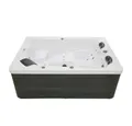 HOME DELUXE Whirlpool Outdoor Whirlpool SUNSET 20 x 156 x 82 cm, Aufstellbecken, (Komplettset, 3-tlg., inkl. 32 Massagedüsen, 13 Lichtquellen & Ozon-Reinigungssystem), für bis zu 3 Personen, Außen Whirlpool