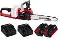 Einhell GE-LC 36/35 Li-Solo Akku-Kettensäge + 2 x 4,0 Ah Akku + 2 Ladegeräte
