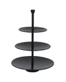 Metall Etagere schwarz 3-stöckig - 27 cm - Etagen Servier Platten Deko Ständer