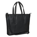 STILORD Rachel Tote Bag Leder Damen Umhängetasche Groß Schultertasche Laptop Handtasche Shopper XL Vintage Echtleder Farbe:schwarz