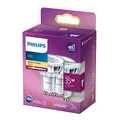 Philips LED Classic GU10 Lampe, 35 W, Reflektor LED Spots mit warmweißem Licht, energiesparende Lampen mit langer Nutzlebensdauer, 2er Pack, Alte Generation
