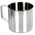 basic Nature Zebra Edelstahlbecher (Größe 0.25L, grau)