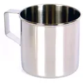 Basic Nature - Zebra Edelstahlbecher Gr 0,25 l grau