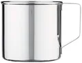 Relags Zebra' Edelstahlbecher Becher, Silber, 1 Stück (1er Pack)