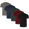 HerrentShirt 3/5erpack Herren TShirt, Schwarz, Burgunderrot, Grün, Marineblau...
