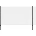 vidaXL Zaun mit Pfosten Grau 1,4 x 25 m Stahl und PVC 3336605