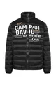 Camp David Herren Leichte Steppjacke mit Logo Print Black, Xxl