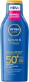 Nivea Sun Sonnenschutzlotion SUN Schutz & Pflege Sonnenlotion LSF 50+, Vitamin C & Hyaluron