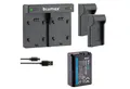 Blumax Set mit Lader für Sony NP-FW50 Alpha 6500 1080 mAh Kamera-Ladegerät