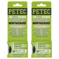Petec 2x Montageband Schwarz 12 mm X 1mm X 2m Sb-Karte