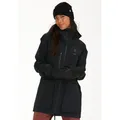 Skijacke SOS "Silverton", Damen, Gr. L, schwarz, 84% Nylon, 16% Elasthan, unifarben, sportlich, normal, ohne Ausschnitt, Langarm, Jacken, mit wasserabweisender Beschichtung