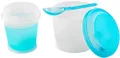 Rosenstein & Söhne Müslibecher to Go: Müsli-to-go-Becher mit Milch-Kühlfach & Löffel (Joghurt Becher mit Kühlung, Müslibecher mit Löffel, Joghurtbecher fach)