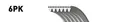GATES Keilrippenriemen Micro-V® 6PK1353