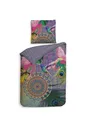 Zo!Home Bettwäsche »Renforcé« 100% Baumwolle | Reißverschluss | 135x200 & 80x80 | Kolibri | Bunte Mandalas | grau