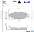 Delphi LP1617 Bremsbelagsatz für Scheibenbremse Bremsbelagsatz