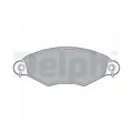DELPHI LP1617 Bremsbelagsatz, Scheibenbremse für PEUGEOT, Vorderachse