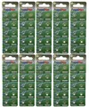 100x AG0 Alkaline Knopfzelle PM 379 119SG0 SR63 GP379 LR521 D379 SR521W 1,5 V