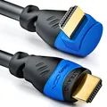 deleyCON 1,5m HDMI Kabel gewinkelt (90° Grad Winkel) - UHD 4K HDR 1080p 2160p eARC - Für TV, Soundbar, Monitor, PC, Laptop, Beamer, PS5, Xbox - Schwarz