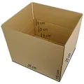 50 Stück Faltkartons Versandkartons optimiert für den Warenversand Kartonversand Aussenmaß: 350x250x150 mm