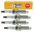 NGK 4x Zündkerze LZKAR7A für Motorräder, Nickel, 4er Pack