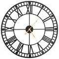 Wanduhr Vintage Mit Quarzwerk Retrouhr Wohnzimmer Metall 60 Cm XXL