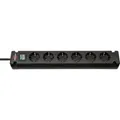 Brennenstuhl 1150650316 Steckdosenleiste mit Schalter 6fach Schwarz