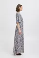 b.young Midikleid BYHILLY gemustertes Maxikleid