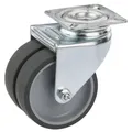 Lenkrolle mit Platte 50 x 18 mm, Tragkr. 80 kg  Lenkrolle