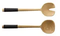 ASA Selection Salatbesteck mit Schwarzem Nylongriff Wood L 31,2 cm B 8,2 cm H 5,40 cm