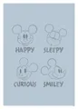 Komar Bild Mickey Blue Emotions, Disney (1 St), Wandbild zur Dekoration im Kinderzimmer - ohne Rahmen