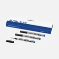3x MONT BLANC Tintenrollermine M Mittel Tinte Blau 128241 124505 Originalminen