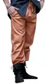 Leonardo Carbone® Hose Veit - Herren Hosen, Leichte Sommerhose Herren, Festival Outfit, Wikinger, Mittelalter Kleidung, LARP, Cosplay, Freizeithose Lang - 100% Baumwolle Tabak XL