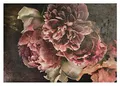 Fototapete Blumen Vintage Retro Pfingstrosen Beton Betonwand - inkl. Kleister - für Wohnzimmer Schlafzimmer Flur Vlies Tapete Vliestapete Wandtapete Motivtapeten Montagefertig (368x254 cm)