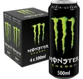 Monster Energy Green Einweg, (4x0,5 L) , 500 Ml (4er Pack)