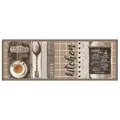 Küchenläufer DESSERT MENU - beige-braun - 50x150 cm