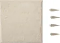 VEVOR Trittsteine Garten, 8 Stk., 395x395 mm, dekorative Gehwegplatte mit Pfählen, Kunststoff-Wegepflaster, Steinplatte aus Kunststoffharz PC, Steinoptik für Rasen, Terrassenlandschaft, Beige