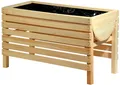 Hochbeet Holz Pflanzbeet Kräuterbett Frühbeet Balkonbeet Blumenbeet 100x45x60 cm