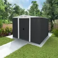 Geräteschuppen Aus Verzinktem Stahl Bohio Größe: Xl Gerätehaus Metall Gartenhaus Metallschuppen - Home Deluxe