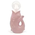 Mea-Living GmbH Lucia LED Tischleuchte Fisch, rosa H:17 cm mit Keramiksockel, batteriebetrieben - Maritime Tischlampe, Lampe, Moderner Deko Stil maritim, Tierleuchte