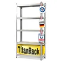 karatcommercial Schwerlastregal Grizzly Verzinkt Höhe: 200 cm Breite: 120 cm