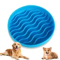 Antischlingnapf Katze & kleine Hunde Ø 20 cm aus Silikon – Slow Feeder für Na...