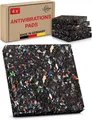 LouMaxx Antirutschmatte Waschmaschine 4er Set 9cm x 9cm-Waschmaschinenunterlage