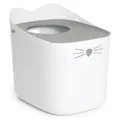 Catit PIXI Katzentoilette grau mit Deckel 41x52x47,5 cm für Katzen auslaufsicher