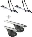 2x Fahrradträger SAGITTAR + Dachträger VDP kompatibel mit für Alfa Romeo Giulia 4 Türer ab 2016