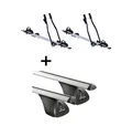 2x Fahrradträger SAGITTAR+Dachträger Original für AlfaRomeo Giulia 4Türer ab 16